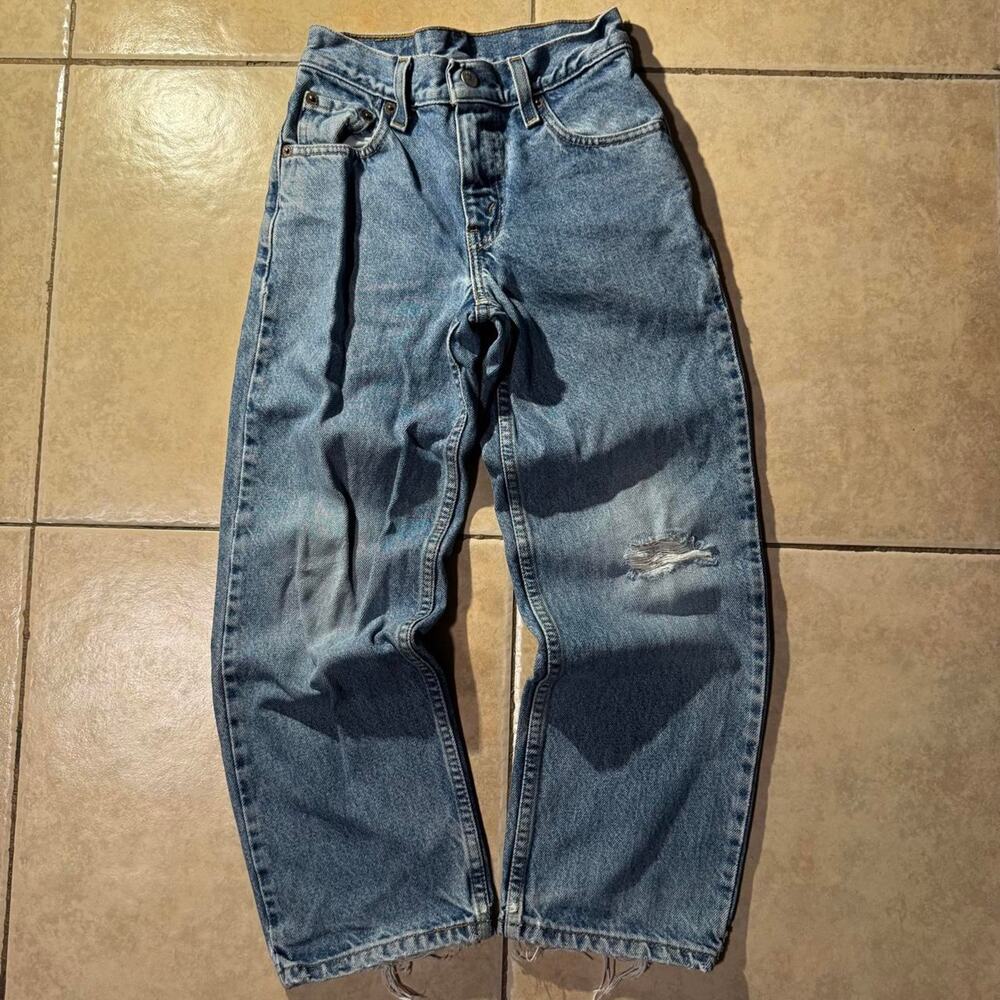 Vintage 2000s levis 550 blue denim jeans Size 9 in boys kids